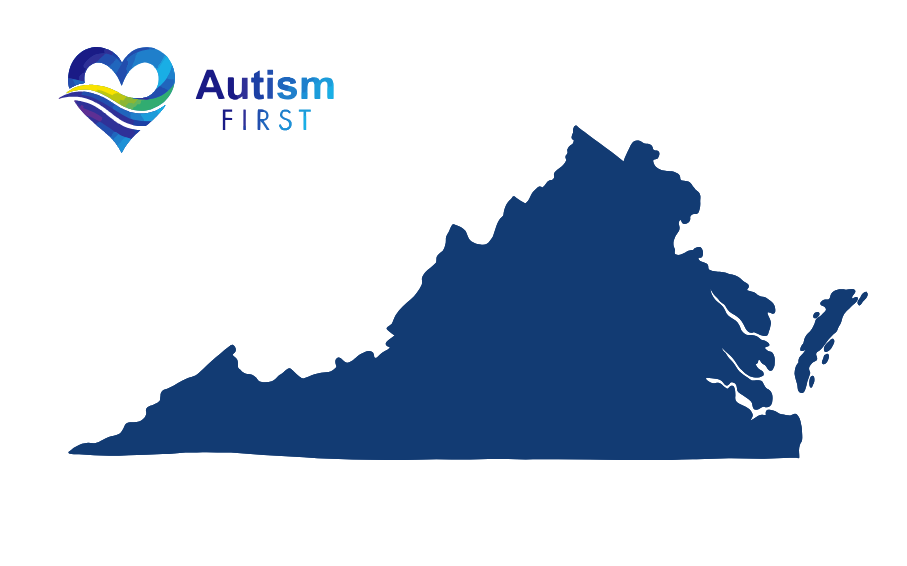 Map of Virginia with locations